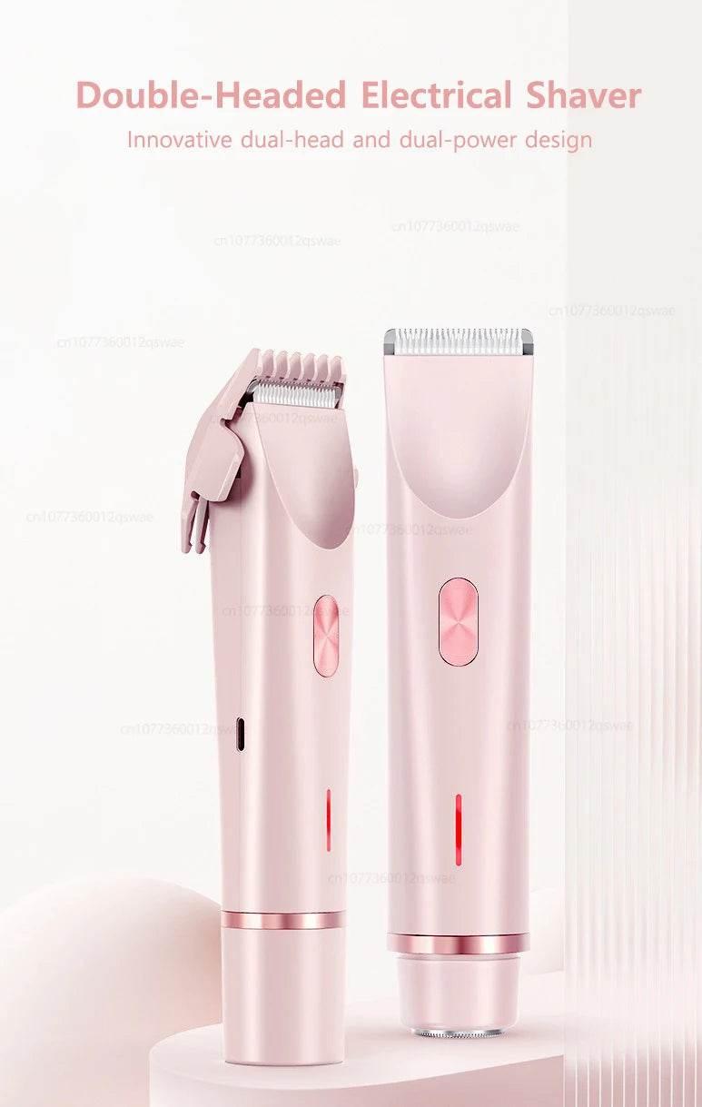Electric Razor for Women Painless Women Mustache Electric Shaver for Leg Bikini Body Hair Trimmer Facial Epilator Hair Remover - Empire P.E