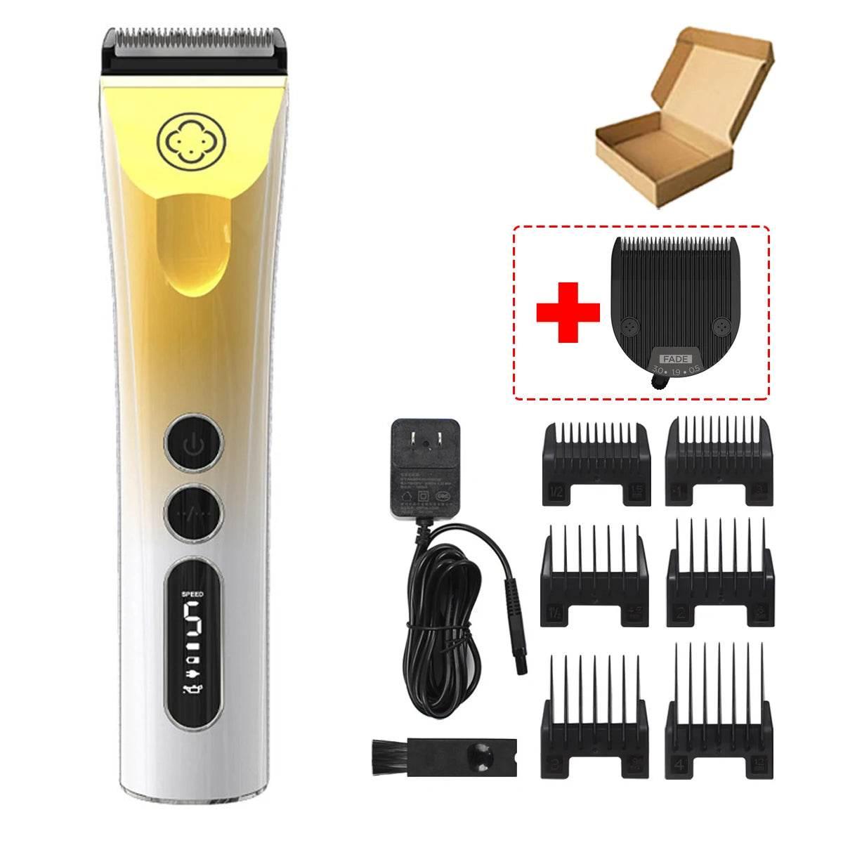 Madeshow 982F 986F Newest Rechargeable High Speed Motor Cordless Waterproof Detachable Electric Body Hair Trimmer for Men - Empire P.E