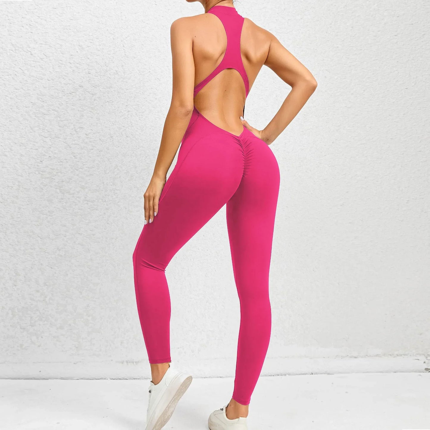 New Zip Up Rompers Scrunch Butt Yoga Sets - Empire P.E