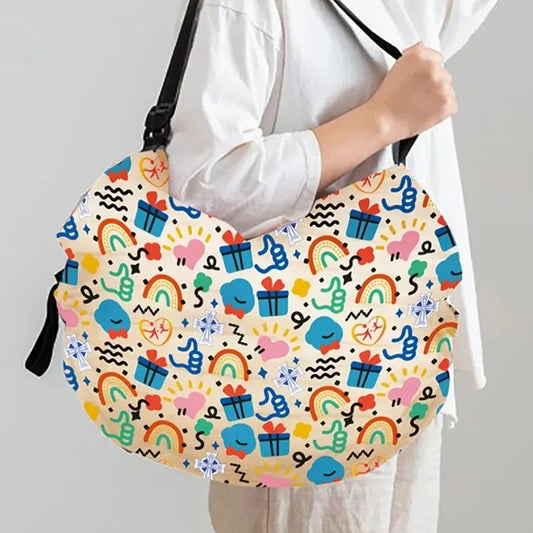 1pc Foldable Shopping Bag Eco-friendly Waterproof Portable Storage Bag - Empire P.E