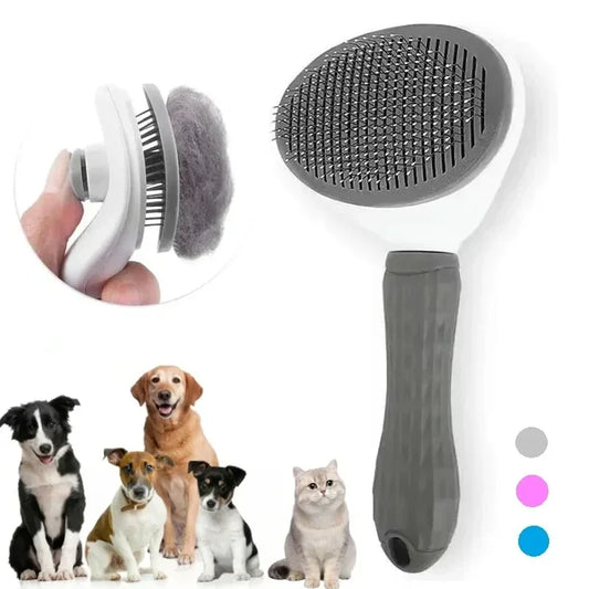 Pet Dog Brush Self Cleaning Pet Hair Remover - Empire P.E