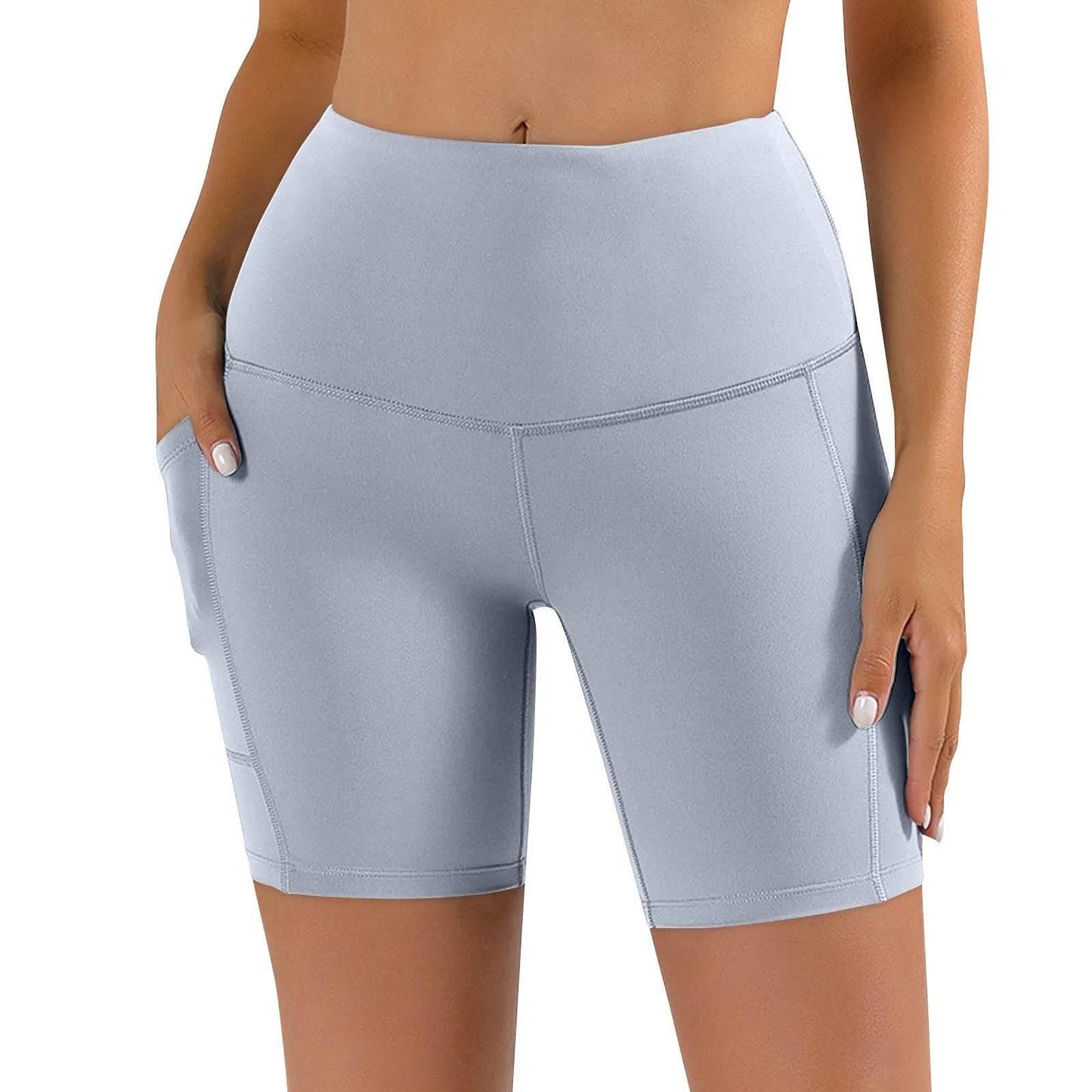 Women Sports Short Yoga Shorts High Waist Breathable Soft Fitness Tight Women Yoga Legging Shorts Cycling Athletic Gym Shorts - Empire P.E