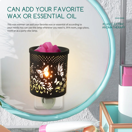 Metal Plug In Wax Warmer Electric Burner Scented Oil Night Lamp