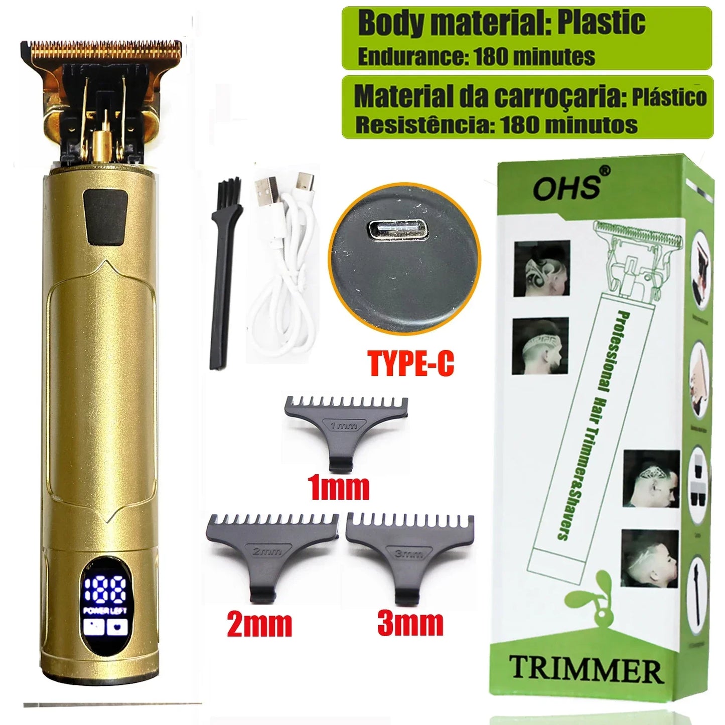 Vintage T9 Hair Clipper Beard Shaving Body Hair Trimmer Clippers - Empire P.E