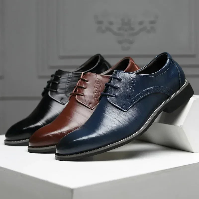 Classic Men Dress Shoes Pointed Toe Business Casual Men Formal Shoes - Empire P.E