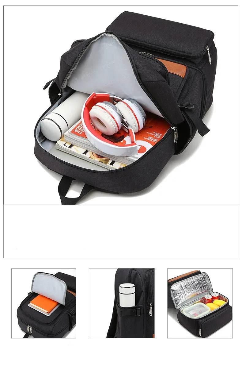 Laptop Backpack Compartment USB Waterproof Backpacks - Empire P.E