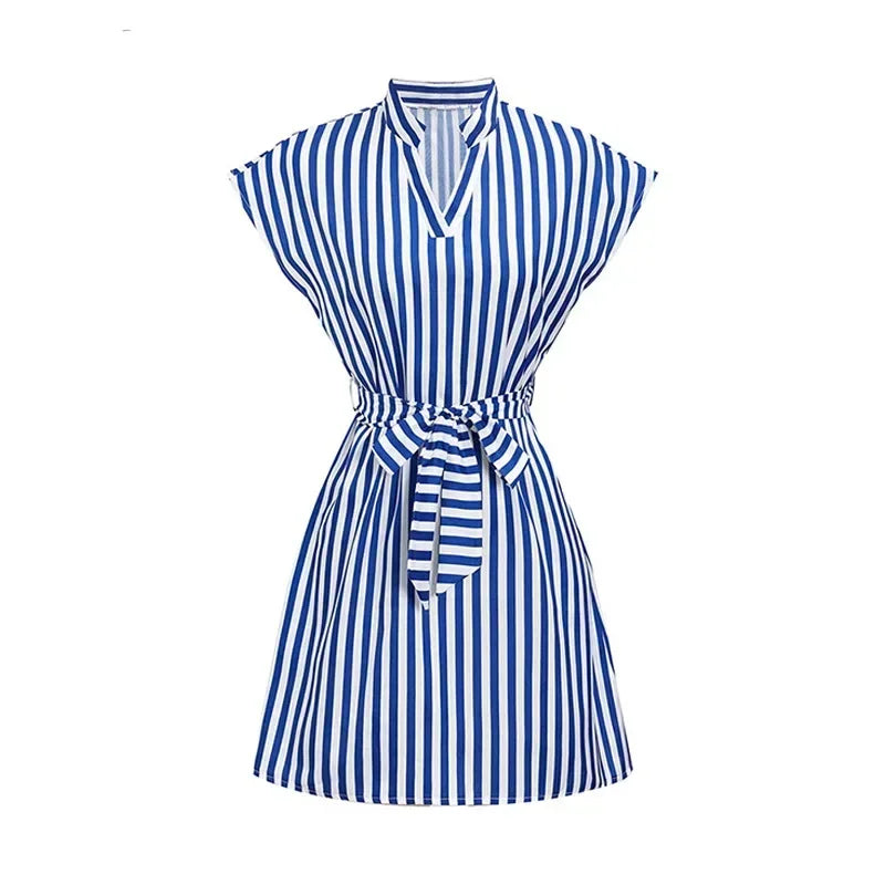 Women Spring Summer Style A-Line Dress Lady Casual Sleeveless - Empire P.E