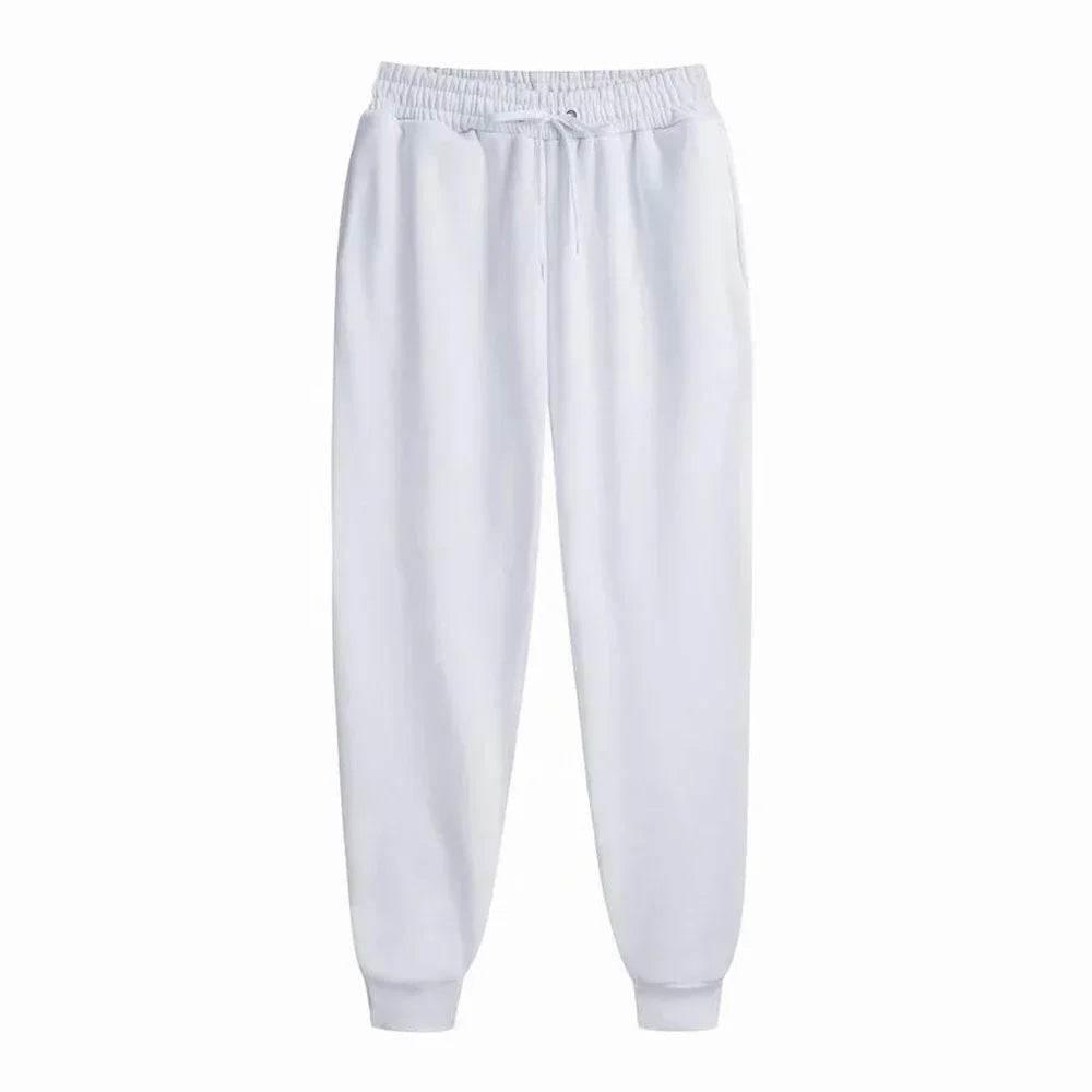 Men's Casual Sweatpants Fleece Sports Pants Unisex Fashion Solid Loose Trousers Streetwear Autumn Winter Jogging Fitness Pants - Empire P.E
