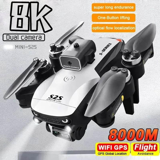 Replace Dji S2S Brushless Drone 4k Profesional 8K HD Dual Camera Obstacle Avoidance Aerial Photography Foldable Quadcopter Toy - Empire P.E