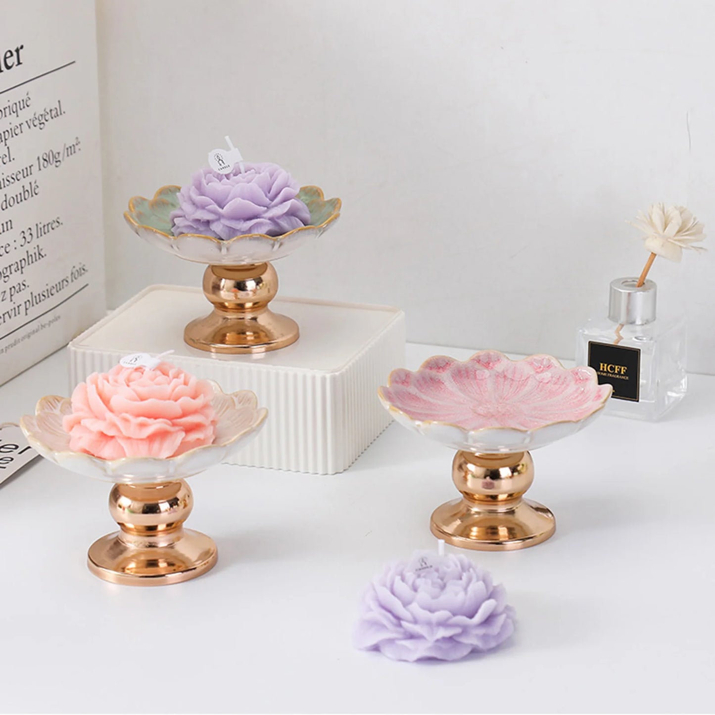 Tall Ceramic Candle Holders