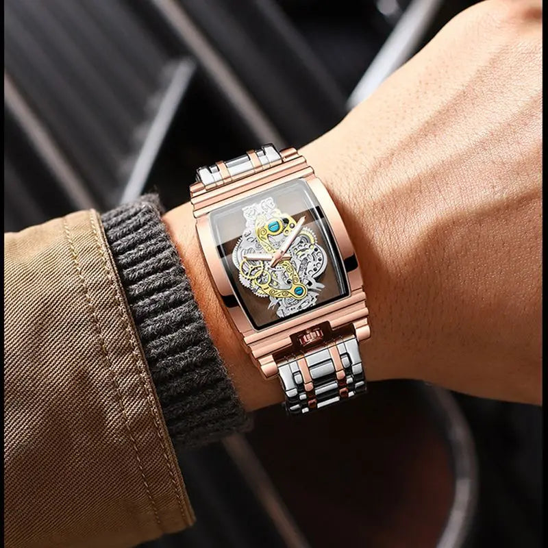 2024 Transparent Full Hollow Metal Leather Watches