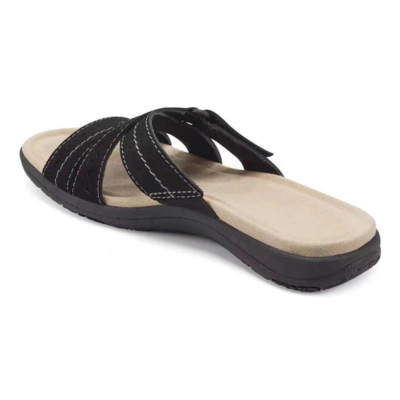 Woman Orthopedic Comfy Premium Round Toe Sandals Hollow Out Hook-and-loop Design сандали ортопедические Shoes  Sandalias - Empire P.E
