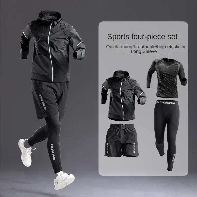 Men's Sportswear 1-5Pcs Suit All-Season Track Suit Set - Empire P.E