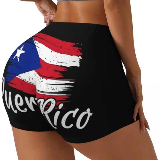 Women Yoga Shorts Puerto Rico Flag Workout Shorts Fitness quick-dry Ladies Yoga Gym Running Short Pants Sportswear - Empire P.E