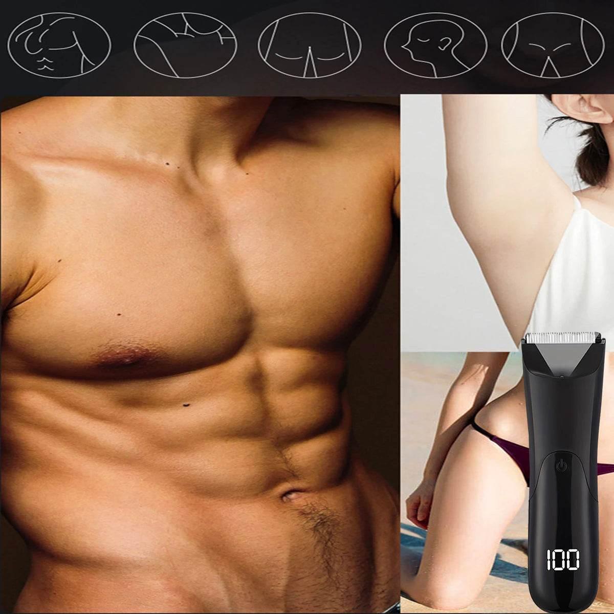 Man Body Hair Trimmer Epilator Groin Trimer For Man Beard Shaver Chest Hair Epilator Armpit Hair Shaver Arms Legs Hair Razors - Empire P.E