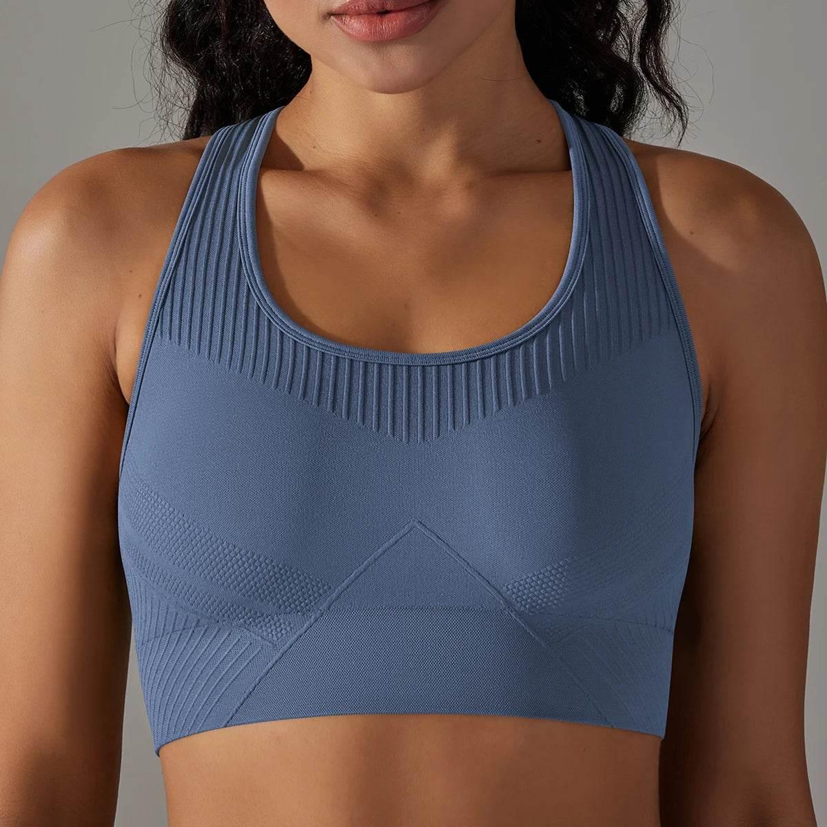 Women Yoga Set Seamless Gym Sportswear Long Seelves High Waist Leggings Sports Clothing Set Fitness Bra Vest Shorts Tracksuit - Empire P.E