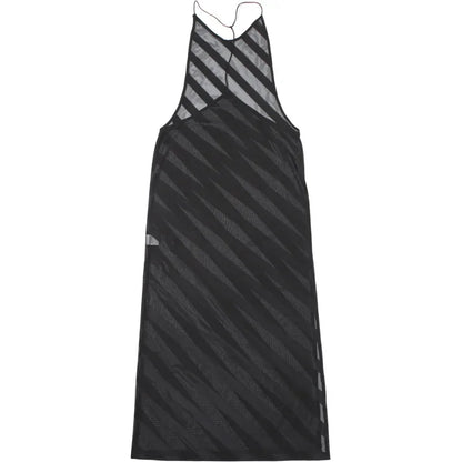 Mesh See Through Sexy Halter Split Dress - Empire P.E