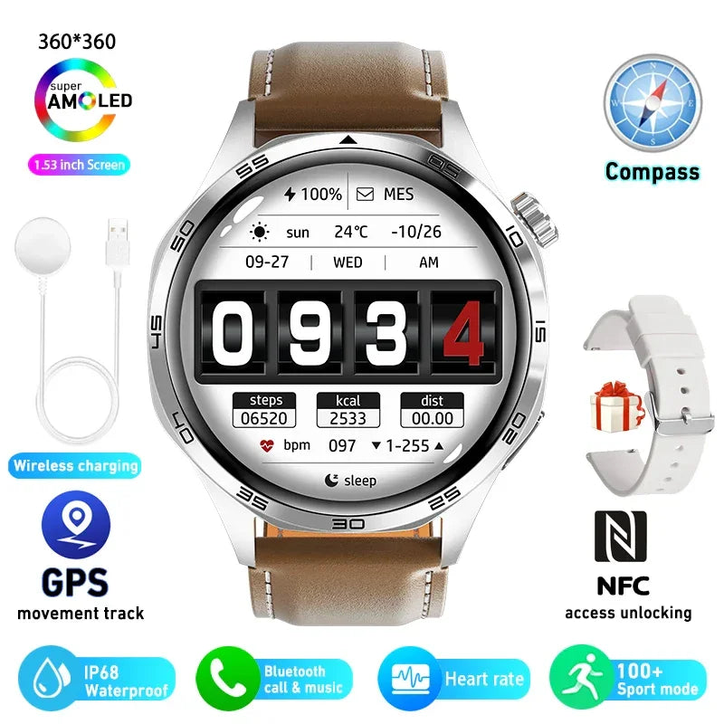 Smart Watch 5 Pro GPS NFC Smartwatch Men