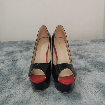 Women Pumps Sexy Platform Peep Toe 14cm - Empire P.E