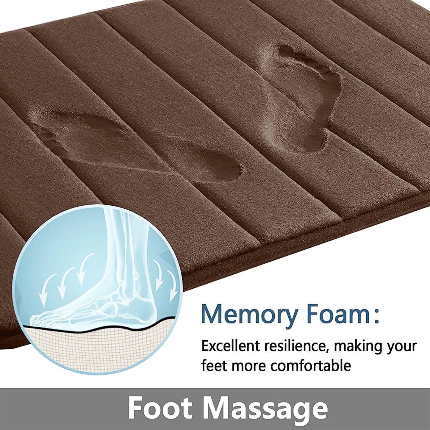 Super Absorbent Bath Mat Memory Foam - Empire P.E