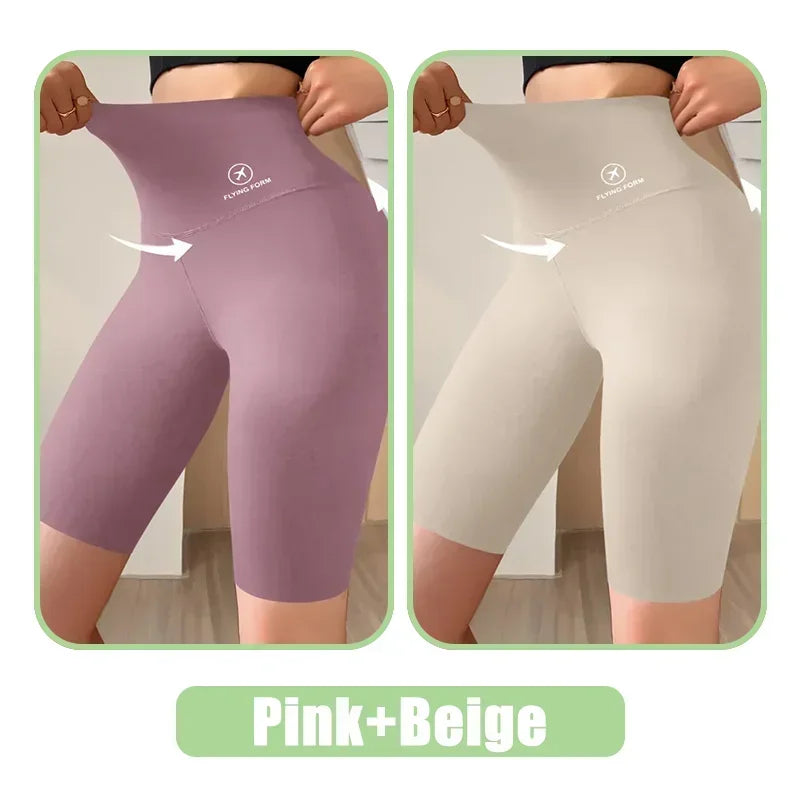 Seamless Women Sports Shorts High Waist Fitness Jogging Body Shaping Boxers Push Up Scrunch Butt Biker Slim Underwear - Empire P.E