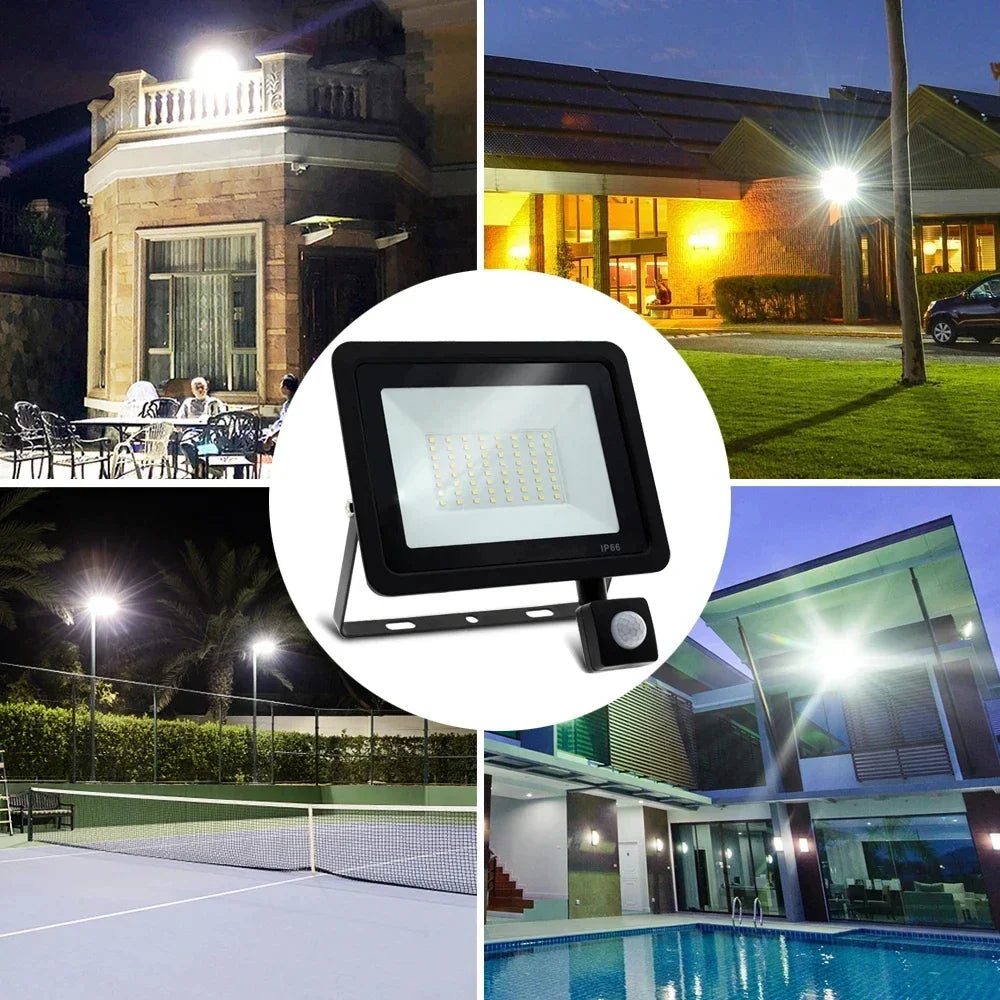 LED FloodLight PIR Motion Sensor Outdoor Led Spotlight - Empire P.E