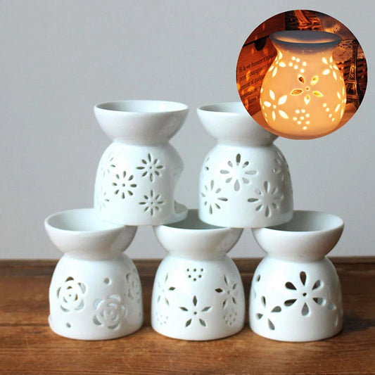 Porcelain Aroma Burner Essential Oil Furnace Mini Candle Holder