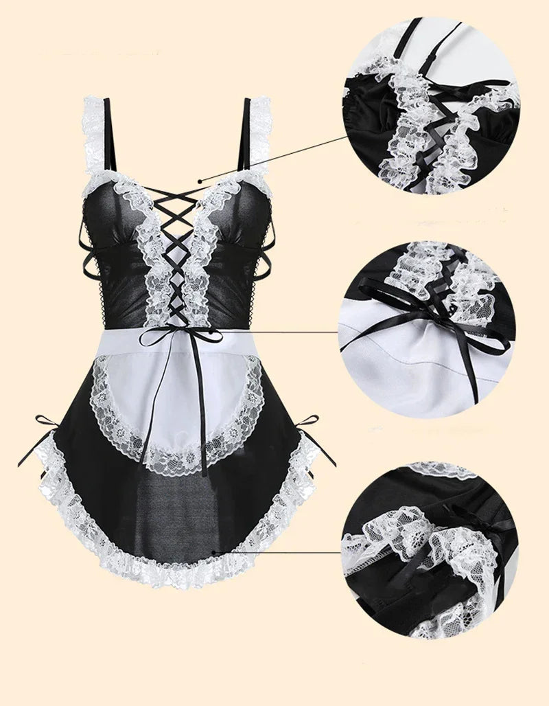 Erotic Lingerie Crotchless Uniform - Empire P.E