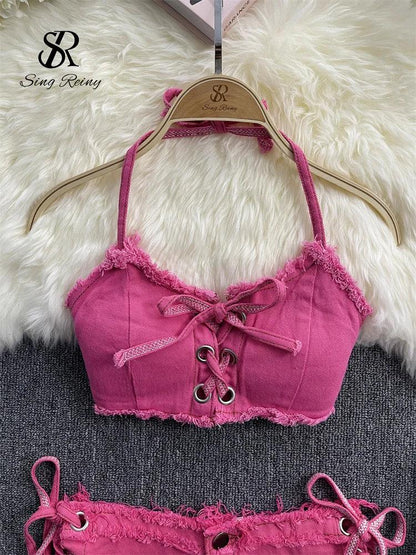 Women Bikini Denim Suits - Empire P.E