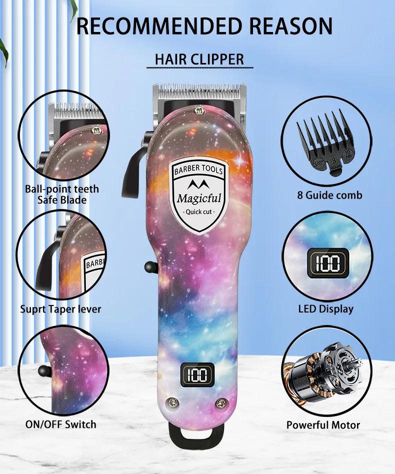 Magicful Hair Trimmer For Men Fashion Professional Hair Rechargeable Li-ion Battery - Empire P.E