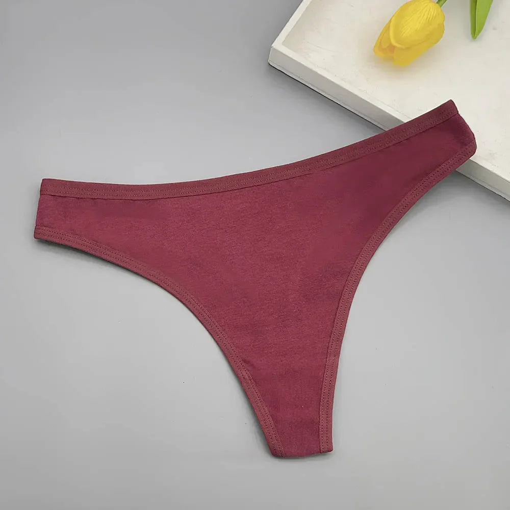 5 PCS Sexy G-String Cotton Women Underwear G String Thong - Empire P.E