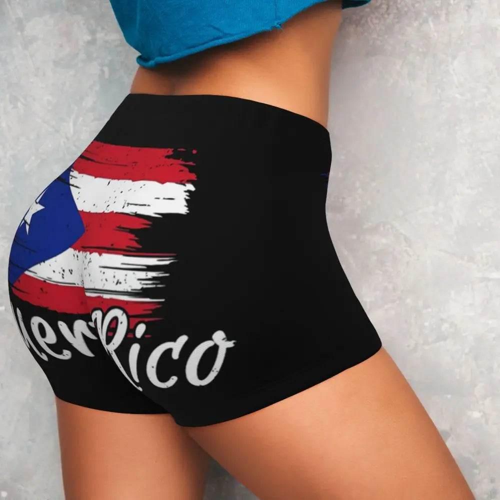 Women Yoga Shorts Puerto Rico Flag Workout Shorts Fitness quick-dry Ladies Yoga Gym Running Short Pants Sportswear - Empire P.E