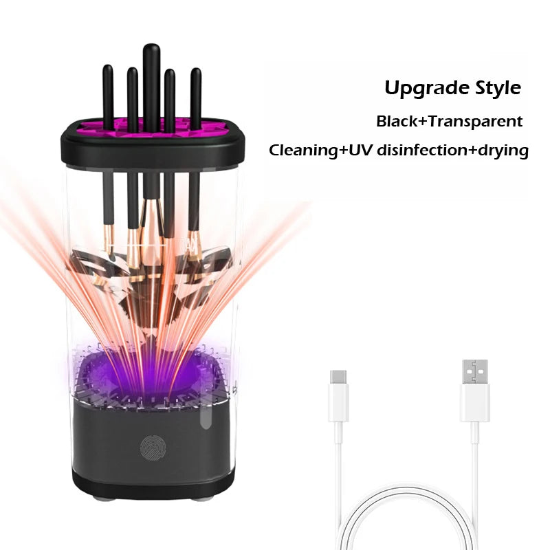 USB Plug Portable Electric Makeup Brush Cleaner Rechargeable