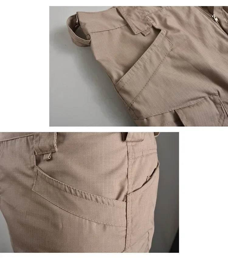 Including Belt Waterproof Quick Dry Multi-pocket Short Pants - Empire P.E