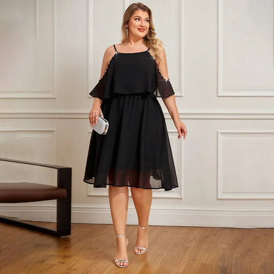 Plus Size Womens Solid Butterfly Sundress - Empire P.E