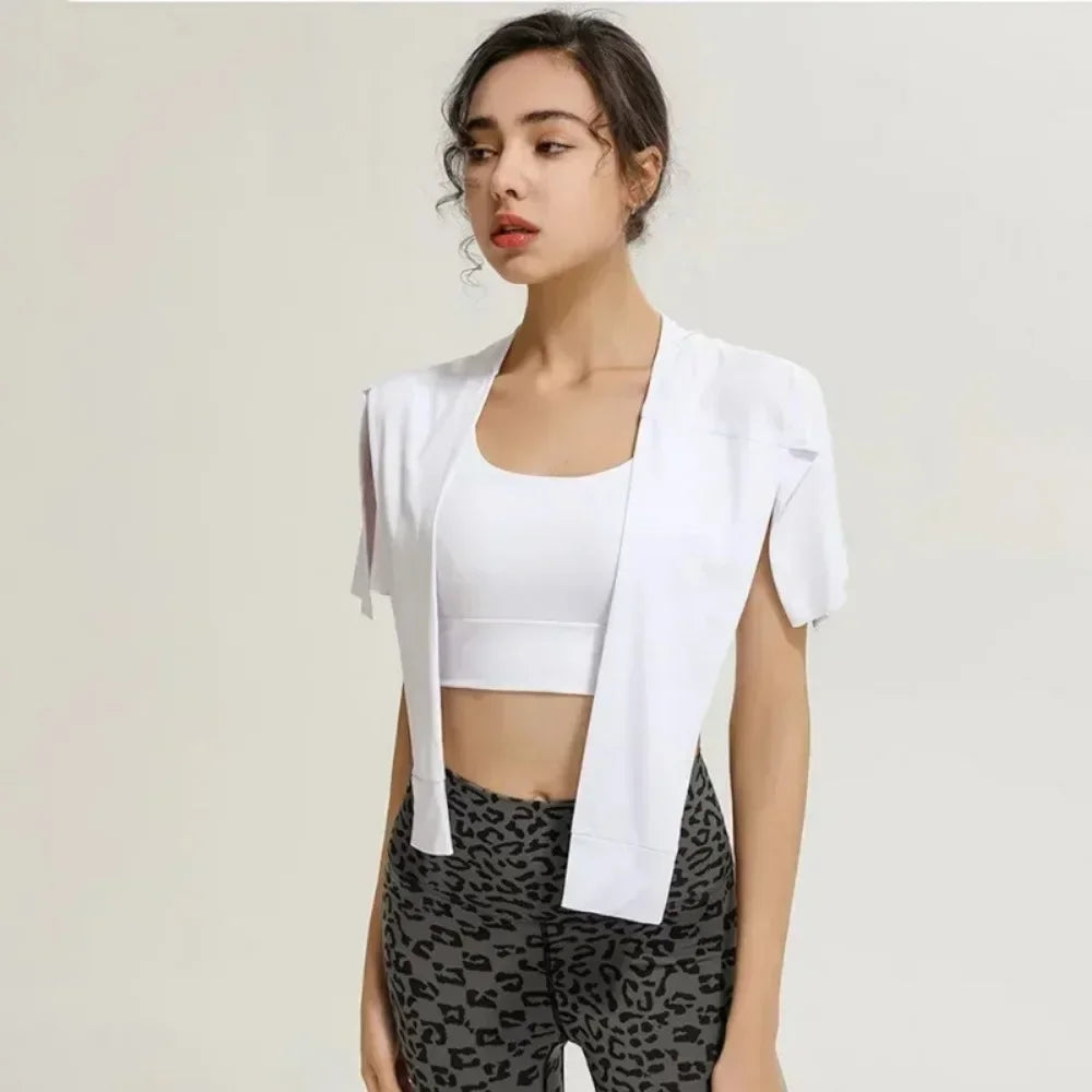 Gym Skirt Wrap Covering Buttocks Workout Fitness Wear Dance Ballet Skirts for Women Sport Yoga Dress Short Thigh Cover Skirt - Empire P.E