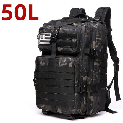 25L/50L 1000D Nylon Waterproof Trekking Fishing Hunting Backpack