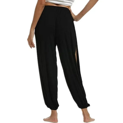 Women's Fashion Yoga High Waisted Slit Pants