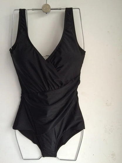 Summer Plus Size 5XL Modest One-Piece Swimsuit