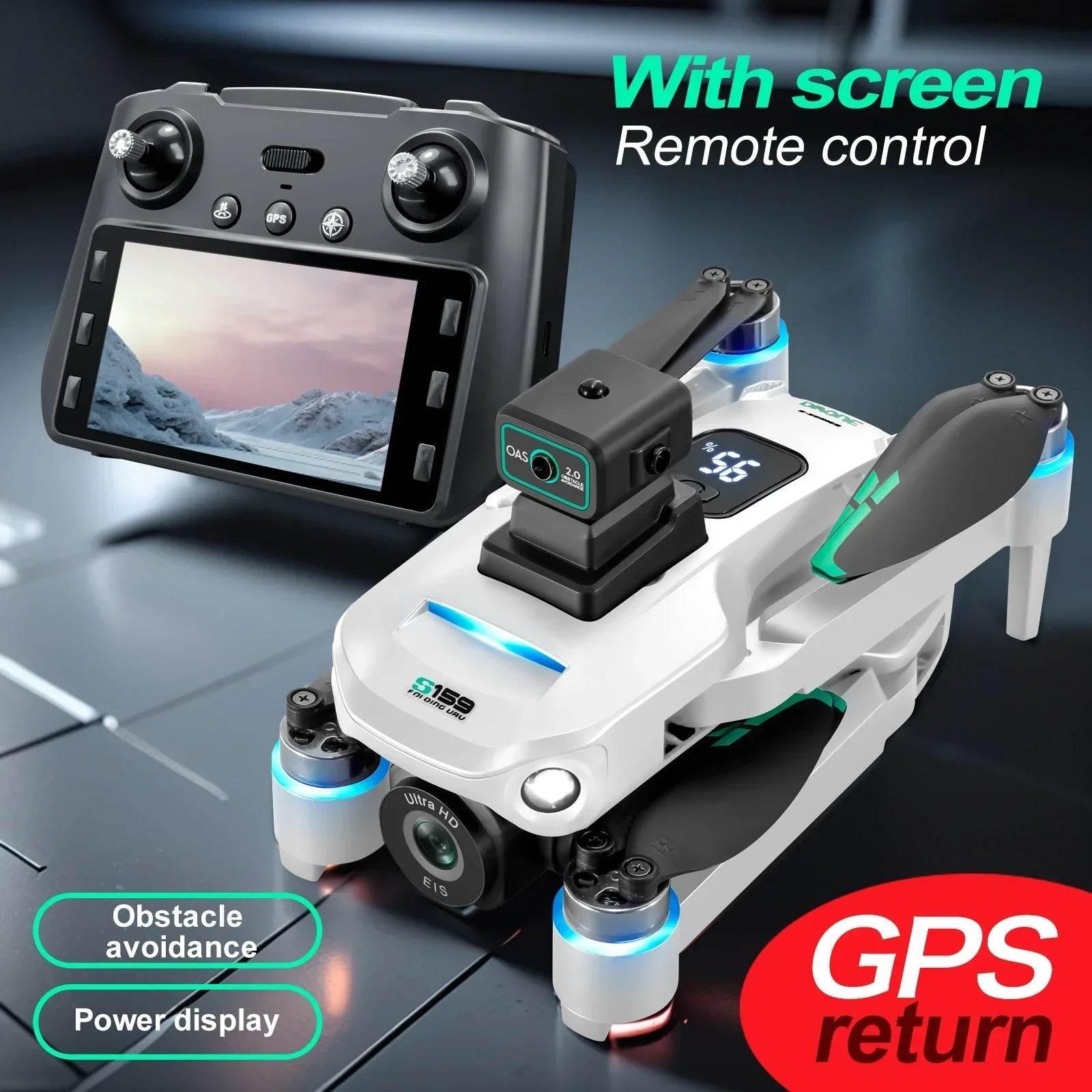 2024 New S Drone Professional 8k Camera Four-Axis Aerial Photography with Screen Remote Control 5G WIFI GPS FPV Dron RC 5000M - Empire P.E