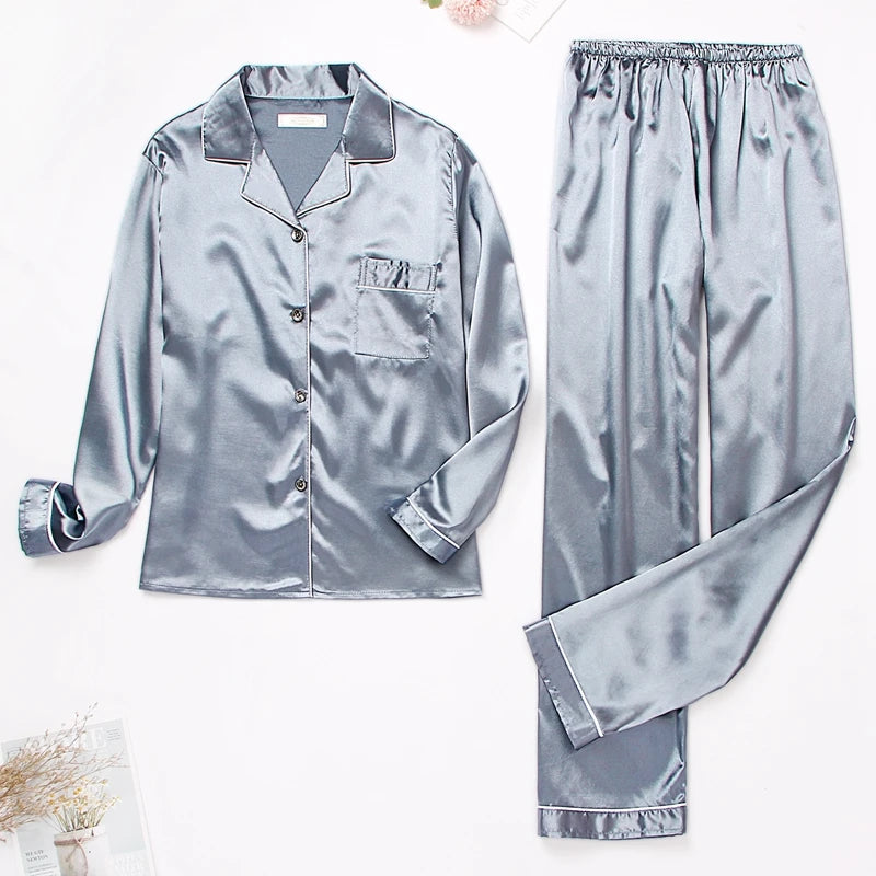 Women's Luxurious Satin Pajamas - Empire P.E
