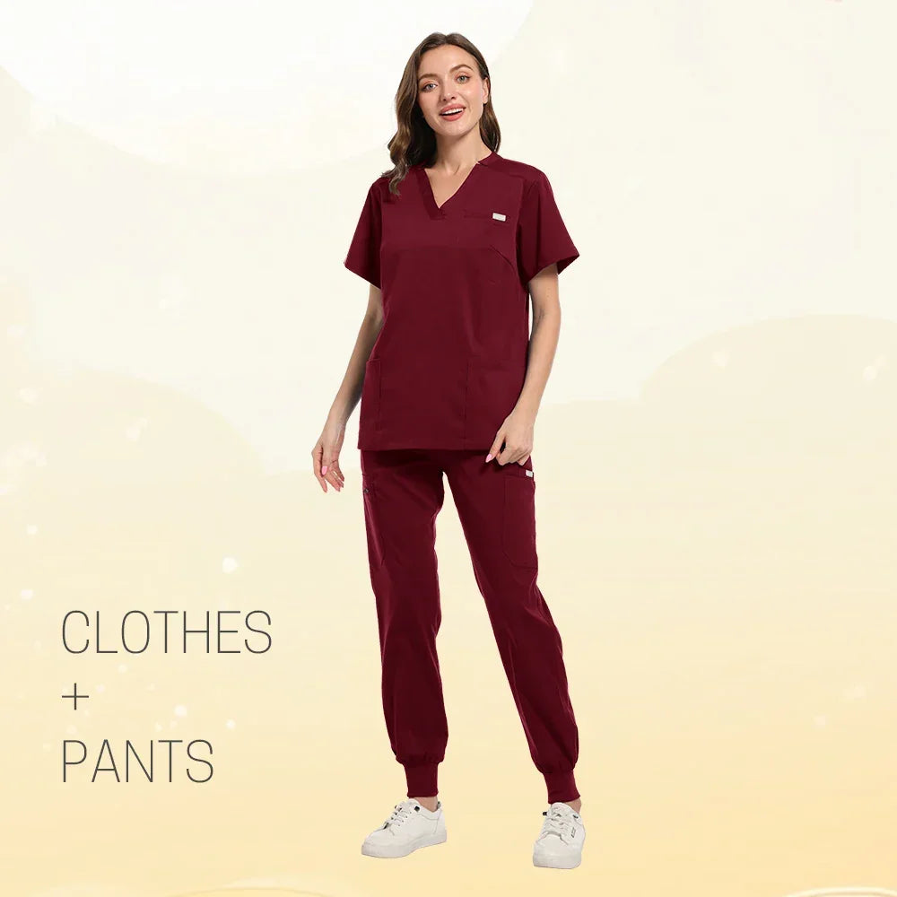 Multicolor Women Pet Shop Doctor Scrub Set
