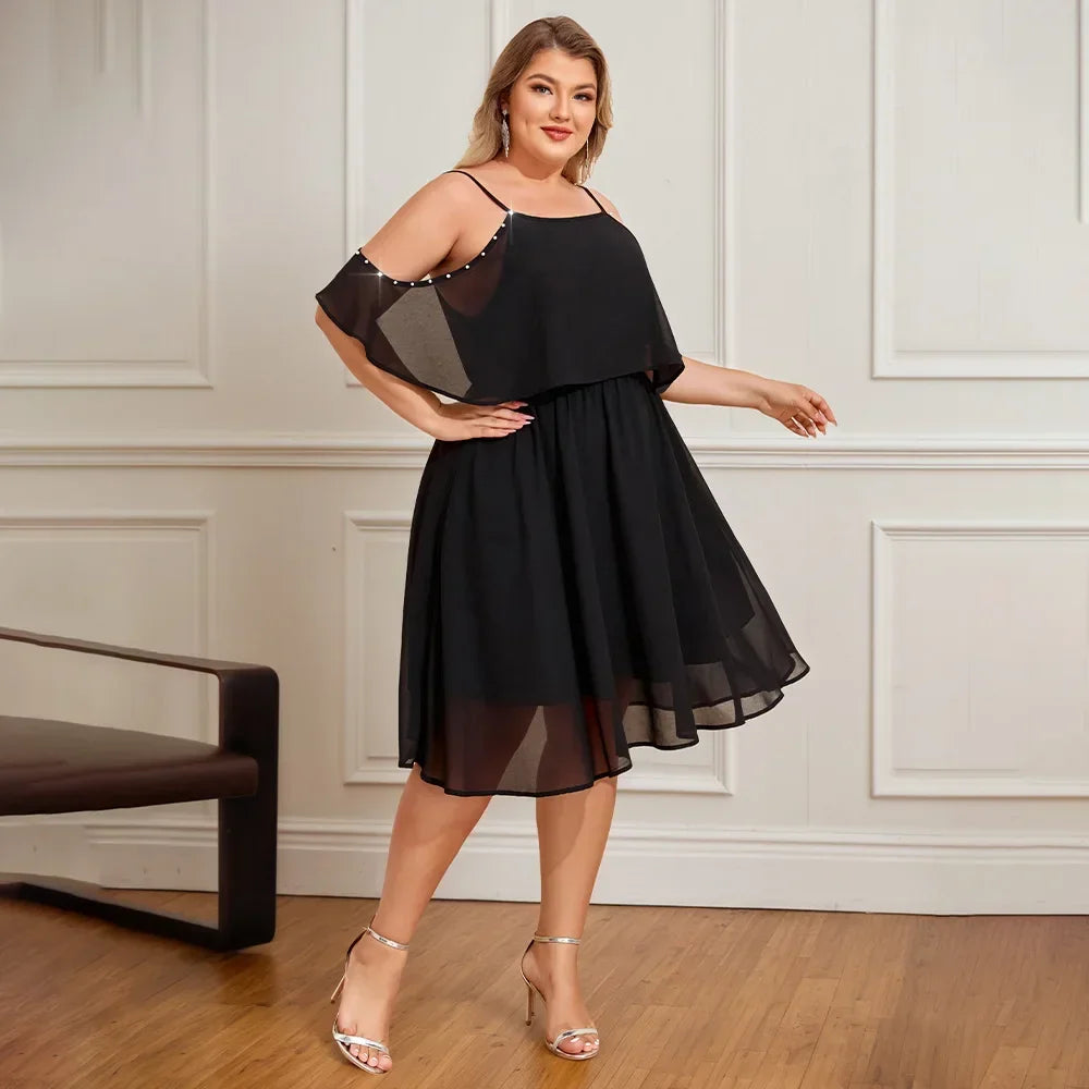 Plus Size Womens Solid Butterfly Sundress - Empire P.E