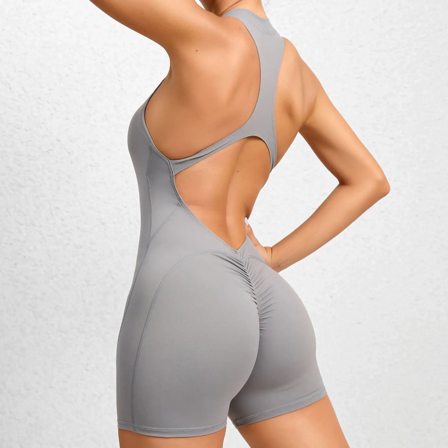 New Zip Up Rompers Scrunch Butt Yoga Sets - Empire P.E