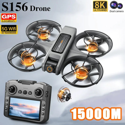 New Drones S156 GPS 8K Professional HD 360° Dual Cameras 5G WIFI - Empire P.E