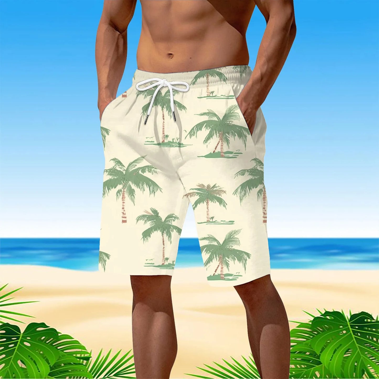 Personality Hawaii Summer Tropics Beach Shorts