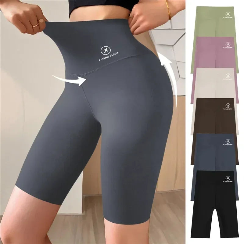Seamless Women Sports Shorts High Waist Fitness Jogging Body Shaping Boxers Push Up Scrunch Butt Biker Slim Underwear - Empire P.E