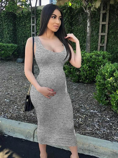 Summer Casual Sexy Square Neck Sleeveless Women's Dress - Empire P.E