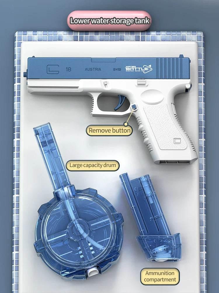 Electric Water Gun Toy Portable Automatic Electric Burst Water Gun Kids Outdoor Water Toys - Empire P.E