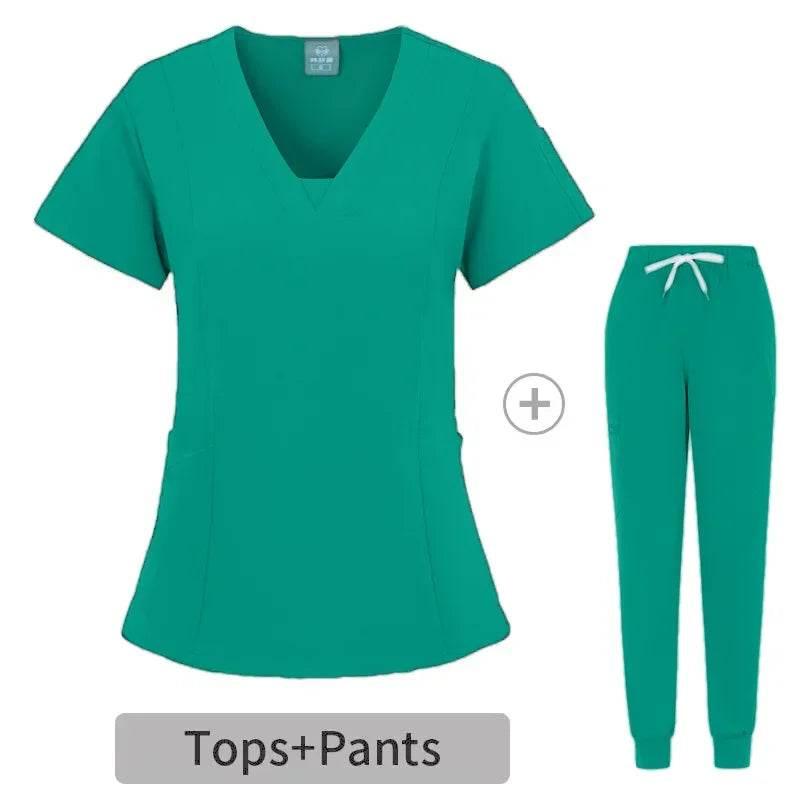 Medical Uniform Scrubs Hospital Working Scrubs Set Medical Nurse Dental Surgery Suit Workwear - Empire P.E